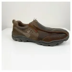 Skechers | Shoes | Skechers Mens Brown Leather Montz Konic  display picture 3